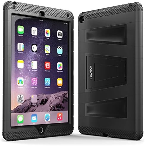 I Blason Air2-ABH-שחור שחור/iPad Air 2 Armorbox שכבה כפולה שכבה מלא