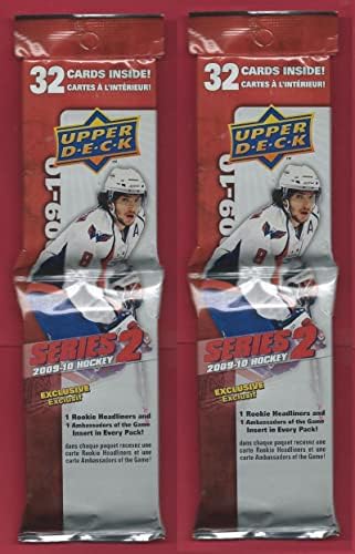 2009-10 NHL Secke Hockey Hockey Series 2 מפעל אטום 2 חבילות שומן מגרש 64 כרטיסים בסך הכל. חפש תותחים צעירים וכרטיסי